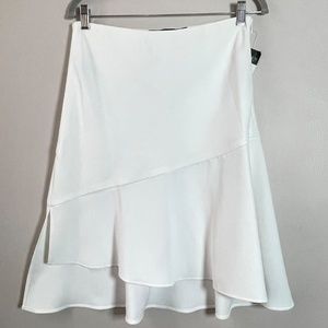 Lauren Ralph Lauren Asymmetrical Hem Fit and Flare Skirt